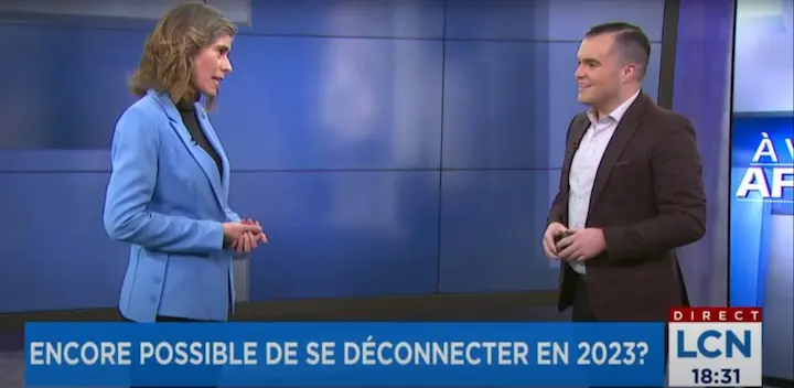 Santé mentale et déconnexion | Protéger ses périodes de pauses – LCN – TVA – 27 février 2023