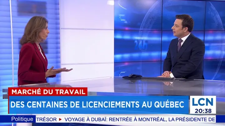 30 novembre 2023 - LCN : Annie discute de la situation de l'emploi au Québec