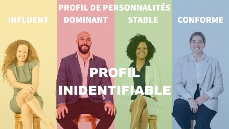 Personnalité en 4 couleurs - profil inidentifiable